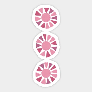 Pink modern sunshine | Cabin Crew Series Sticker